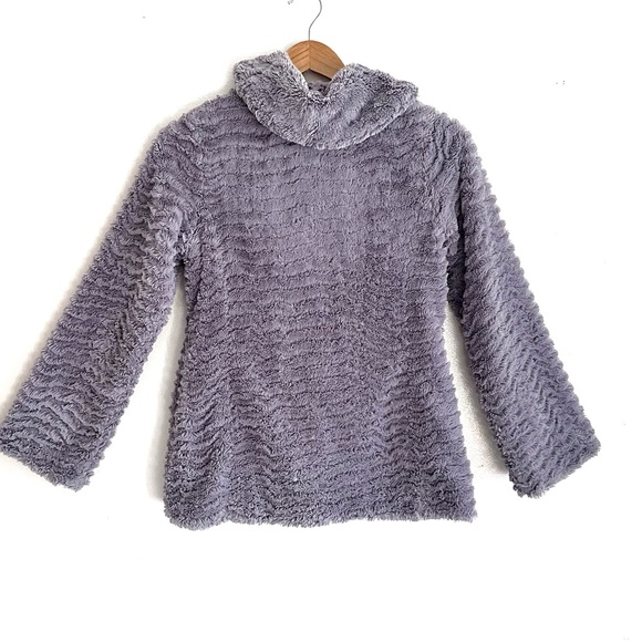 Patagonia Girls Gray Primaloft Pelage Jacket Faux Fur - Picture 2 of 6